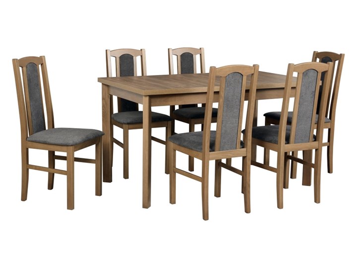 Stół MODENA 1P + krzesła BOS 7 (6szt.) - zestaw DX25A