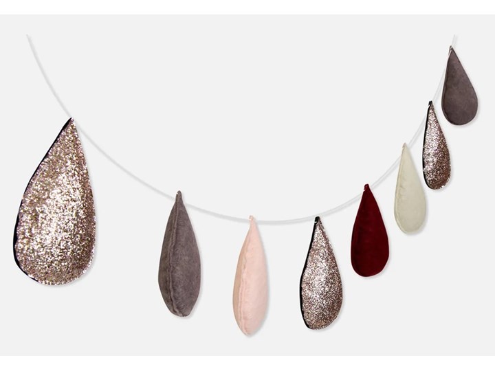 Girlanda Teardrop miedziana