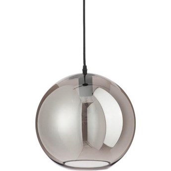 Lampa wisząca z kloszem w kształcie kuli srebrna Ø30x270 cm