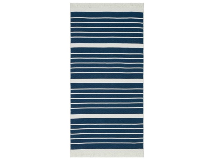 vidaXL Dywan, niebieski morski, 80x150 cm, bawełniany Dywaniki Dywany Prostokątny Bawełna Pomieszczenie Przedpokój Kategoria Dywany