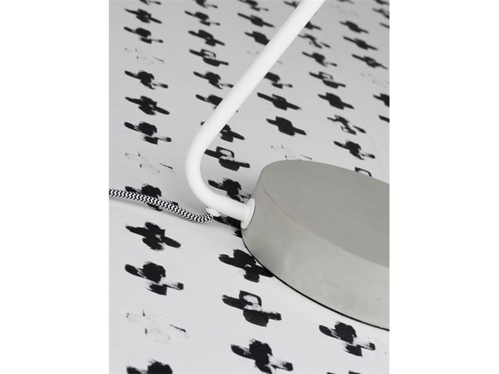 Biała matowa lampa biurkowa Madrid It's About Romi Wysokość 57 cm Stal Kategoria Lampy stołowe Drewno Lampa z kloszem Lampa nocna Kolor Biały