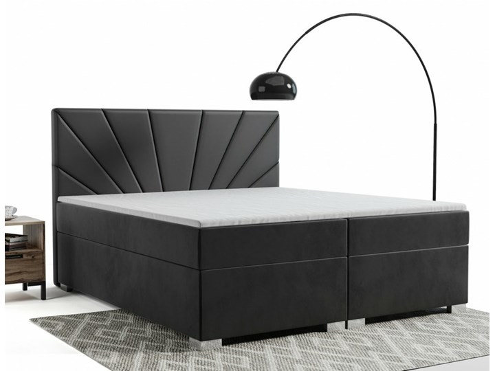AMDK Stylowe łóżko kontynentalne 120x200 Olivia z pojemnikami Drewno Łóżko tapicerowane Tkanina Rozmiar materaca 120x200 cm