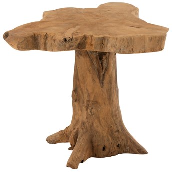 Stolik kawowy Rowiv 55x45 cm drewniany