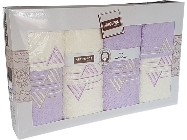 Komplet ręczników 6-częściowy KRZC6-72 Kategoria Ręczniki 70x140 cm 50x100 cm Bawełna 30x50 cm Kolor Fioletowy