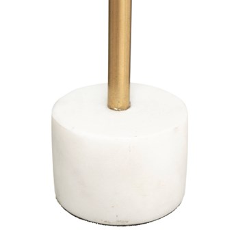 Świecznik z marmurową podstawą, 27 cm