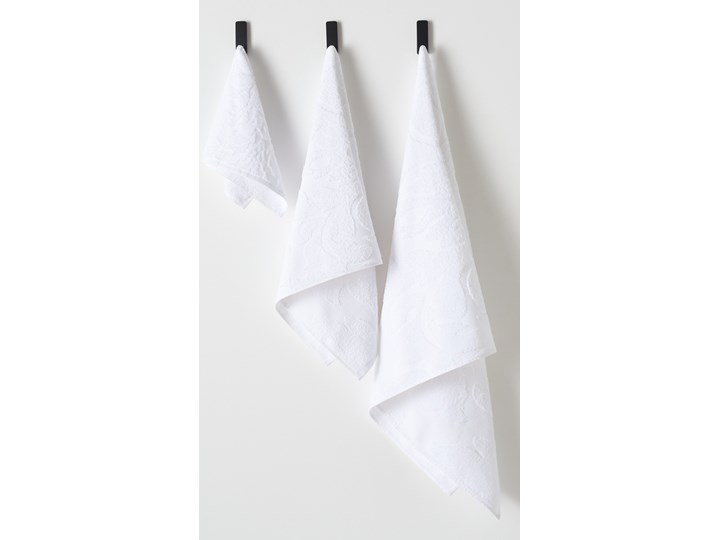 Sinsay - Ręcznik bawełniany we wzory - Biały Bawełna Kategoria Ręczniki