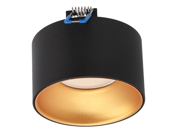 Podtynkowa oprawa sufitowa ZAMA Black Gold S IP20, GU10, 220-240V, okrągła czarna, środek złoty EDO777452 EDO Oprawa stropowa Okrągłe Kolor Czarny Kategoria Oprawy oświetleniowe