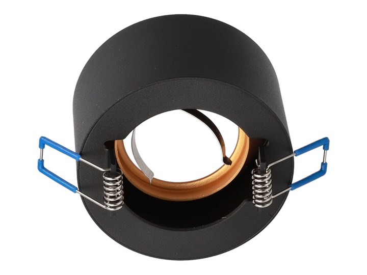 Podtynkowa oprawa sufitowa ZAMA Black Gold S IP20, GU10, 220-240V, okrągła czarna, środek złoty EDO777452 EDO Okrągłe Oprawa stropowa Kolor Czarny
