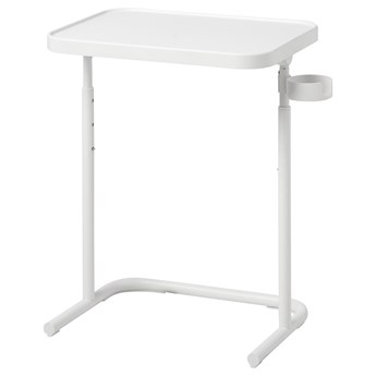 IKEA BJÖRKÅSEN Stolik pod laptopa, Biały, Wysokość: 65 cm