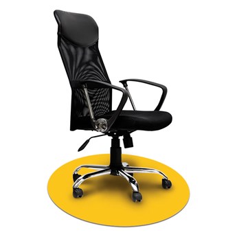 Elastyczna podkładka 100cm pod krzesło biurowe gr. 2,2mm - ŻÓŁTA