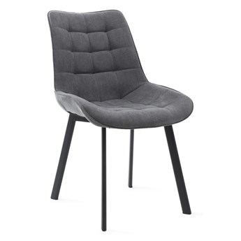 Krzesło COLIN w tkaninie grafitowe 53x61x88 cm - Homla