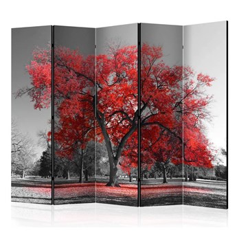 Parawan 5-częściowy - Jesień w parku II [Room Dividers]