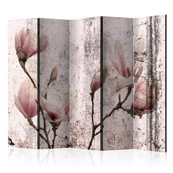 Parawan 5-częściowy - Magnoliowa zasłona II [Room Dividers]