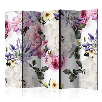 Parawan 5-częściowy - Sentymentalny ogród II [Room Dividers]