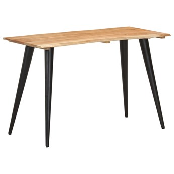 vidaXL Stół z naturalnymi krawędziami, 120x60x75 cm, drewno akacjowe
