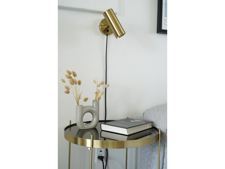 SELSEY Kinkiet Icaters złoty Styl Glamour Kinkiet LED Metal Funkcje Kinkiet z kablem