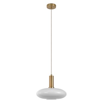 SELSEY Lampa wisząca Gradoles poziomy mleczny klosz