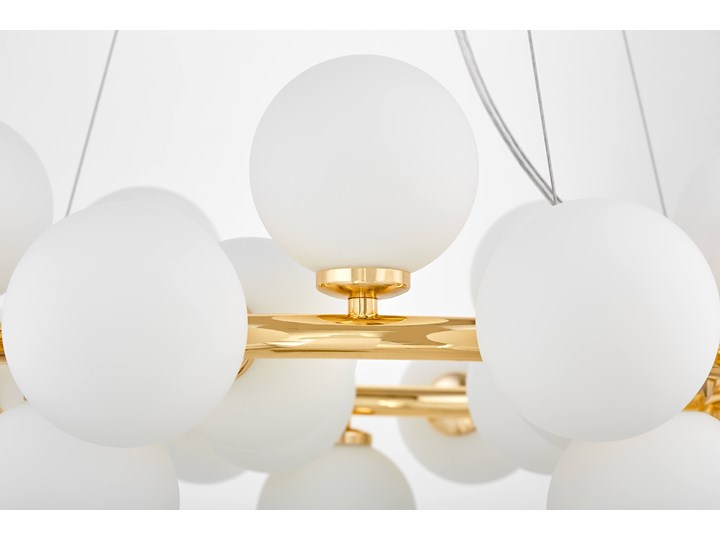 NOWOCZESNA LAMPA WISZĄCA ZŁOTA MARSIADA W25 Lampa z kloszem Metal Szkło Funkcje Brak dodatkowych funkcji