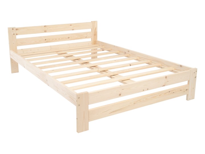 Łóżko drewniane 140x200 sosnowe Fargo ze stelażem Drewno Styl Tradycyjny Kategoria Łóżka do sypialni