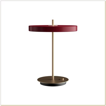 UMAGE (Vita) - Lampa Asteria Table - wysokość 41,50 cm, czerwona