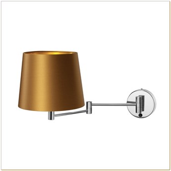 Kaspa - kinkiet lampa ścienna Move - długość 60 cm, stare złoto, złoty, chrom