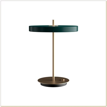 UMAGE (Vita) - Lampa Asteria Table - wysokość 41,50 cm, ciemnozielona