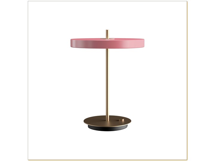 UMAGE (Vita) - Lampa Asteria Table - wysokość 41,50 cm, różowa Lampa LED Wysokość 42 cm Lampa z abażurem Lampa nocna Szkło Lampa z kloszem Stal Metal Tworzywo sztuczne Funkcje Funkcja ściemniania