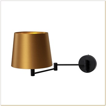 Kaspa - kinkiet lampa ścienna Move - długość 60 cm, stare złoto, złoty, czarny