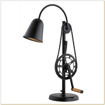Kaspa - Lampa stojąca Bike - wysokość 67 cm, czarna