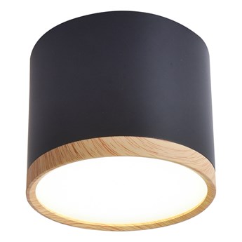 Lampa TUBA sufitowa LED czarna - Homla