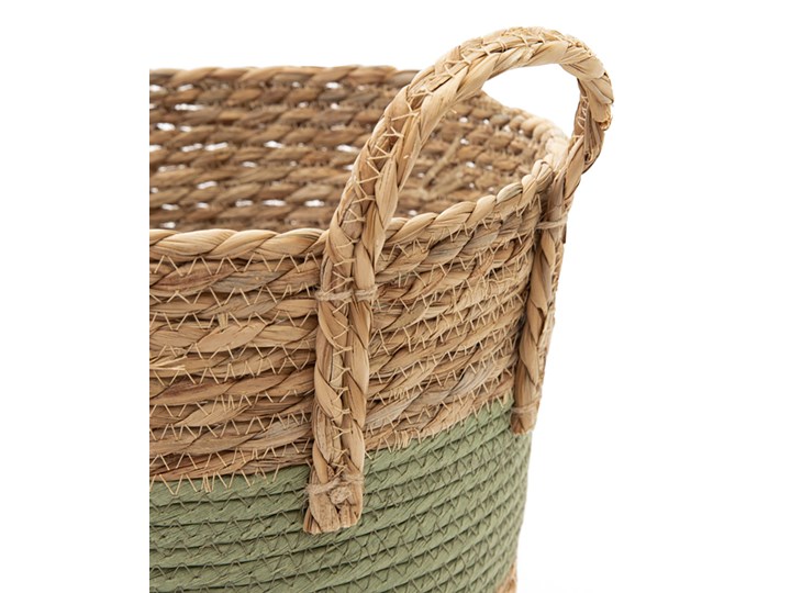 Kosz KOES z trawy morskiej zielony 30x25 cm - Homla Kategoria Pudełka do przechowywania
