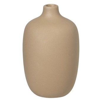 Beżowy ceramiczny wazon Blomus Nomad, wys. 13 cm