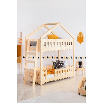 Piętrowe łóżko dziecięce w kształcie domku 70x140 cm Zippo B – Adeko