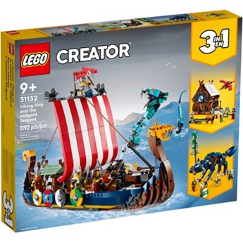 Klocki LEGO Creator - Statek wikingów i wąż z Midgardu 31132