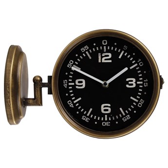 Gifts Amsterdam Zegar ścienny Moskou, metalowy, złoty, 30x9,5x28 cm