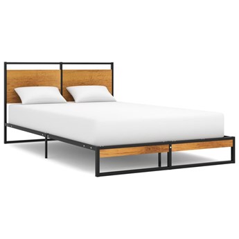 vidaXL Rama łóżka, metalowa, 120 x 200 cm