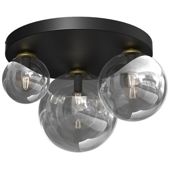 Stylowa lampa sufitowa REFLEX MLP8417, czarny/złoty, 2x40W E14 + 1x60W E27