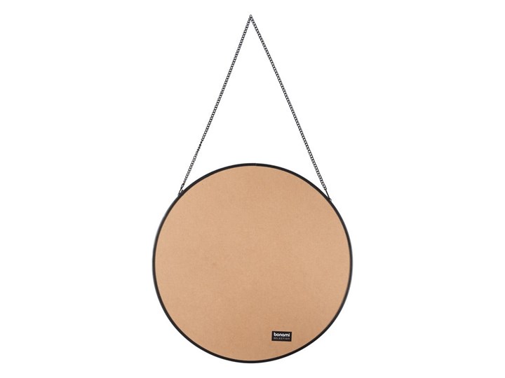 Czarne lustro ścienne Bonami Essentials Moira, ø 40 cm Kolor Czarny Kategoria Lustra