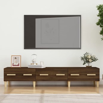 vidaXL Szafka pod telewizor, brązowy dąb, 150x34,5x30 cm