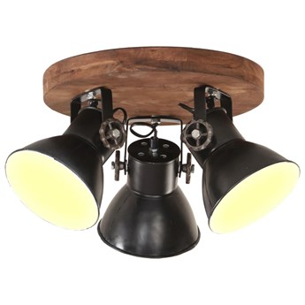 vidaXL Industrialna lampa sufitowa, 25 W, czarna, 42x27 cm, E27
