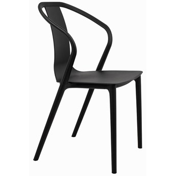 Krzesło czarne z tworzywa VINCENT