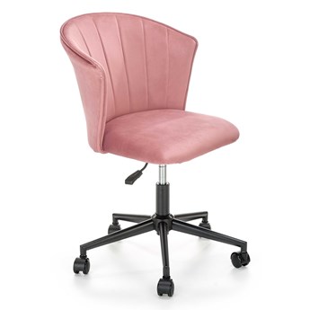 Krzesło obrotowe różowe PASCO velvet