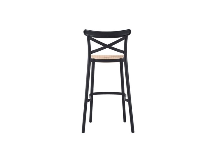 Krzesło barowe, hoker COUNTRY czarne z tworzywa Tworzywo sztuczne Wysokość 103 cm Szerokość 53 cm Głębokość 53 cm Pomieszczenie Kuchnia
