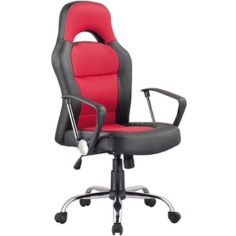 Fotel obrotowy Q-033 biurowy, kolor czarny / czerwony