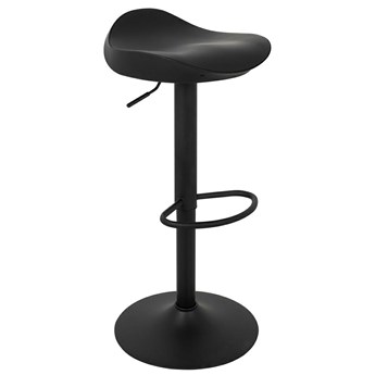 Krzesło barowe, hoker FLINT regulowane czarne
