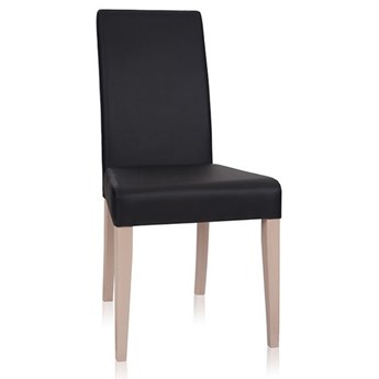 Krzesło tapicerowane CARLO na drewnianych nogach - buk