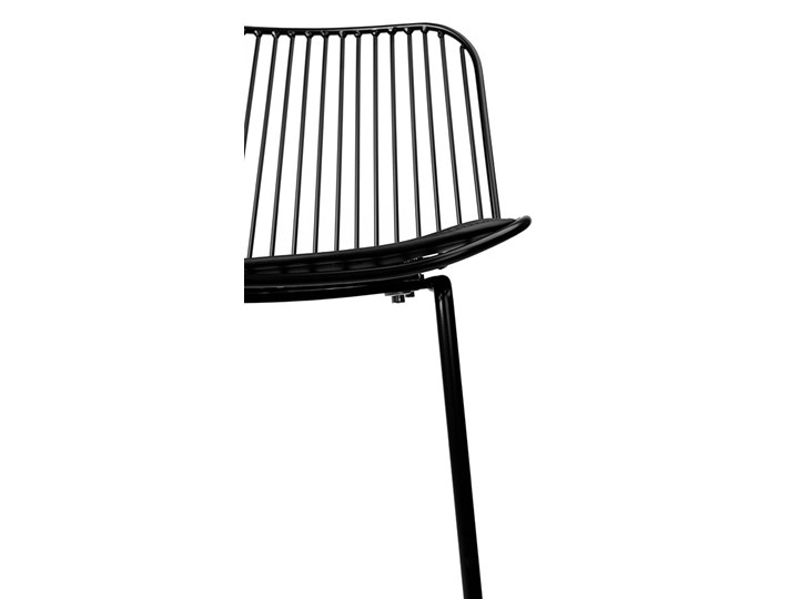Krzesło barowe, hoker metalowy MILES czarne 76 Tworzywo sztuczne Szerokość 50 cm Skóra ekologiczna Głębokość 50 cm Rodzaj(n) Krzesła Pomieszczenie Kuchnia