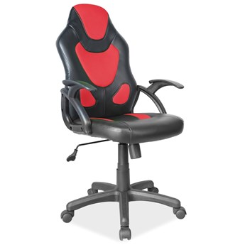 Krzesło obrotowe biurowe czarny/czerwony Q-100