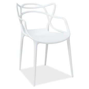 Krzesło białe z tworzywa TOBY polipropylen