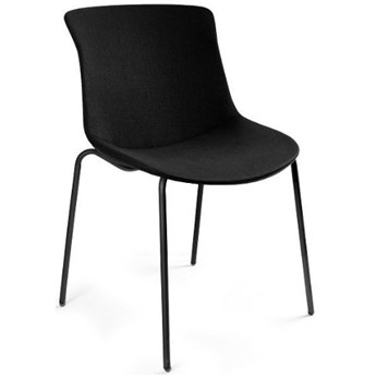 Krzesło EASY AR czarna metalowa podstawa, tapicerka 6 kolorów